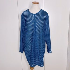 Chico’s Travelers Ribbon Sheer Layering Jacket  XL